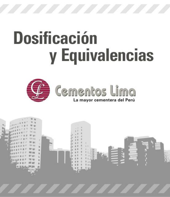 Dosificación y Equivalencias 