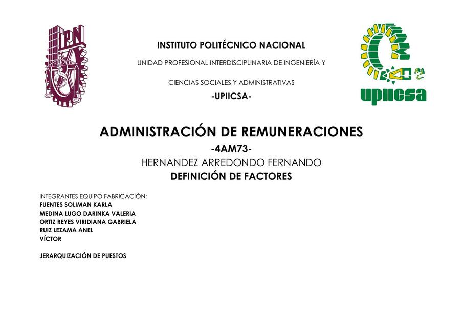 Administración de Remuneraciones 