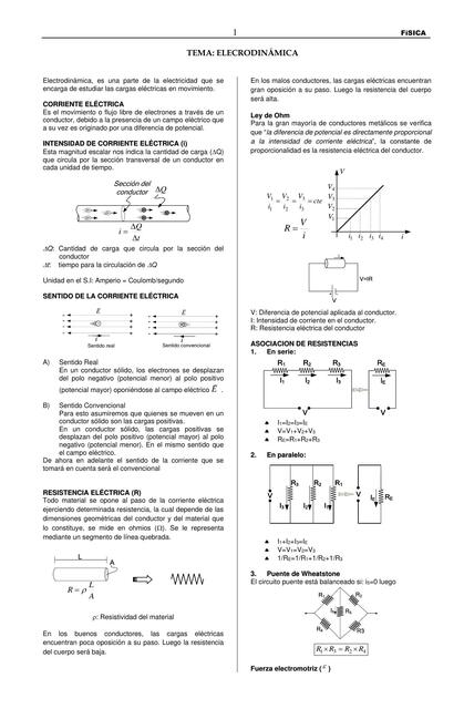 FISICA 10 ELECTRODINAMICA