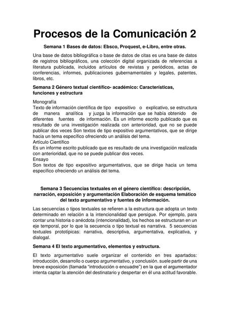 Procesos de la Comunicación 2