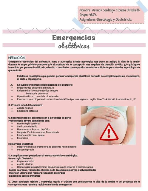 Emergencias obstétricas