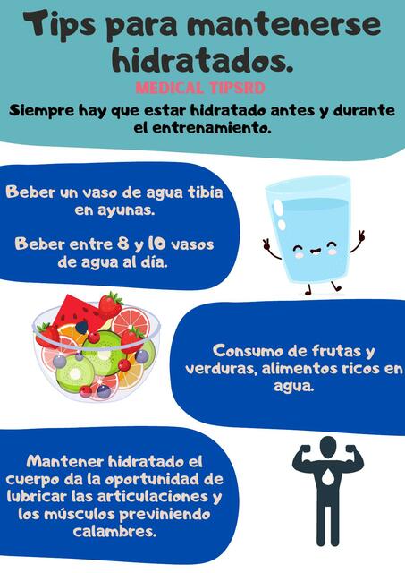 Tips para la hidratacion.