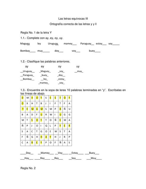 TEMA 5 DE EXPRESIÓN ESCRITA LETRAS EQUÍVOCAS III 4