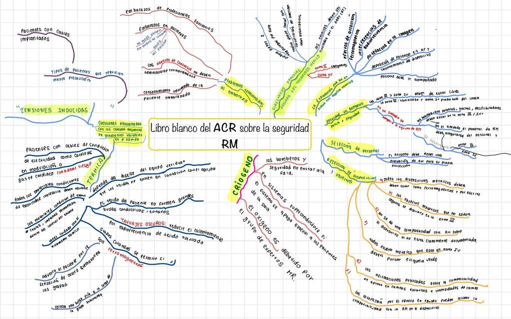 Mapa Mental DE RESONANCIA MAGNETICA