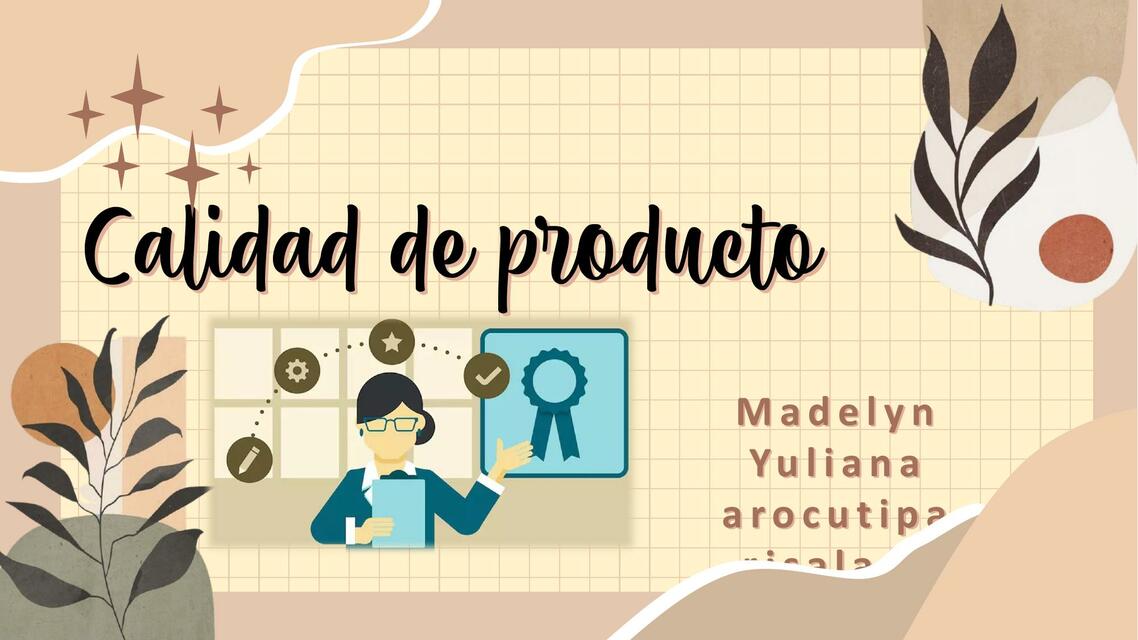 Calidad de producto