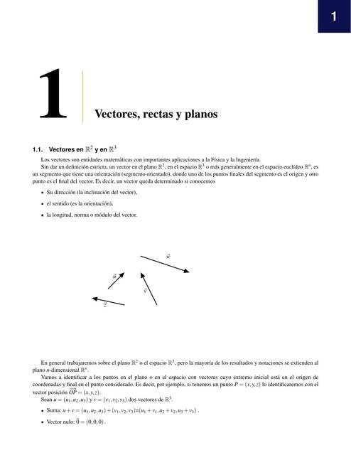 Vectores rectas y planos