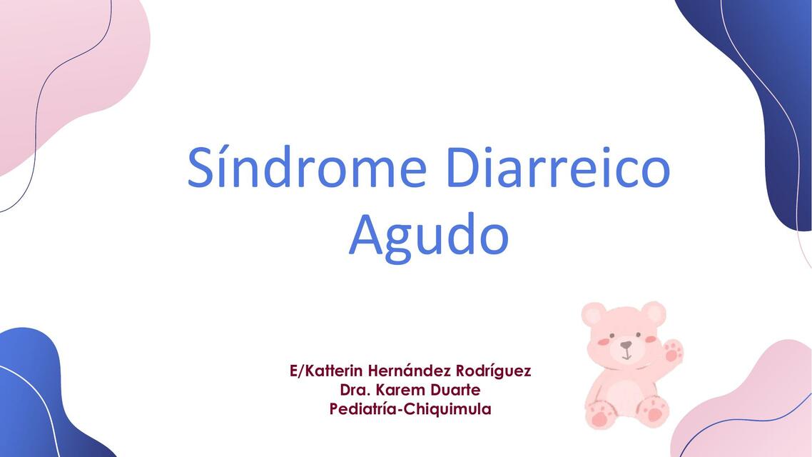 Síndrome Diarreico Agudo