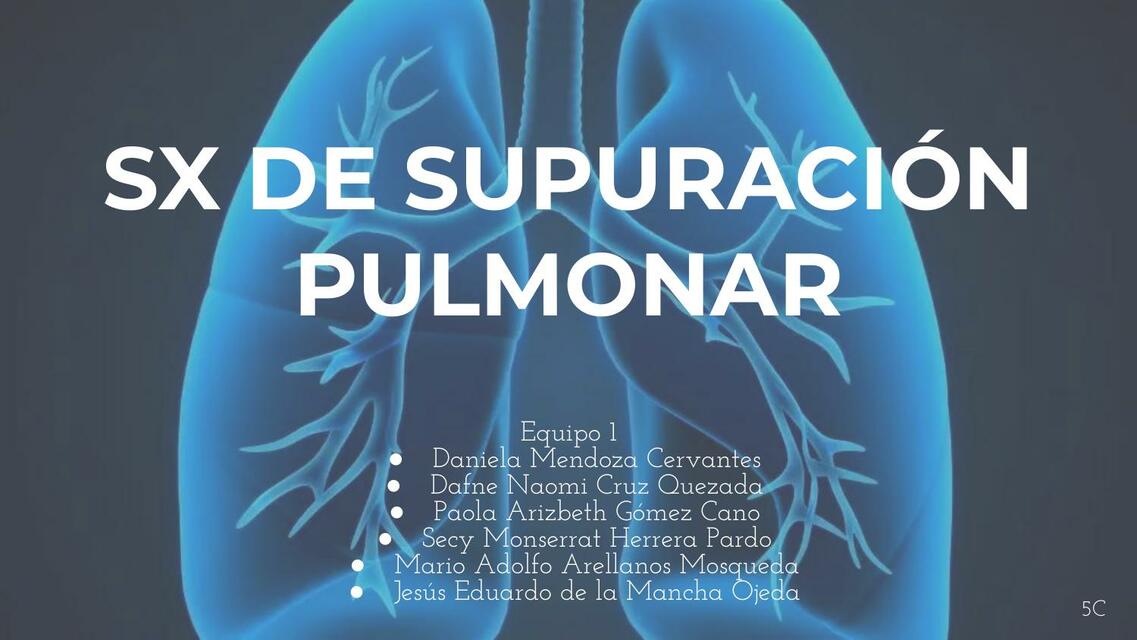 Síndrome de Supuración Pulmonar 