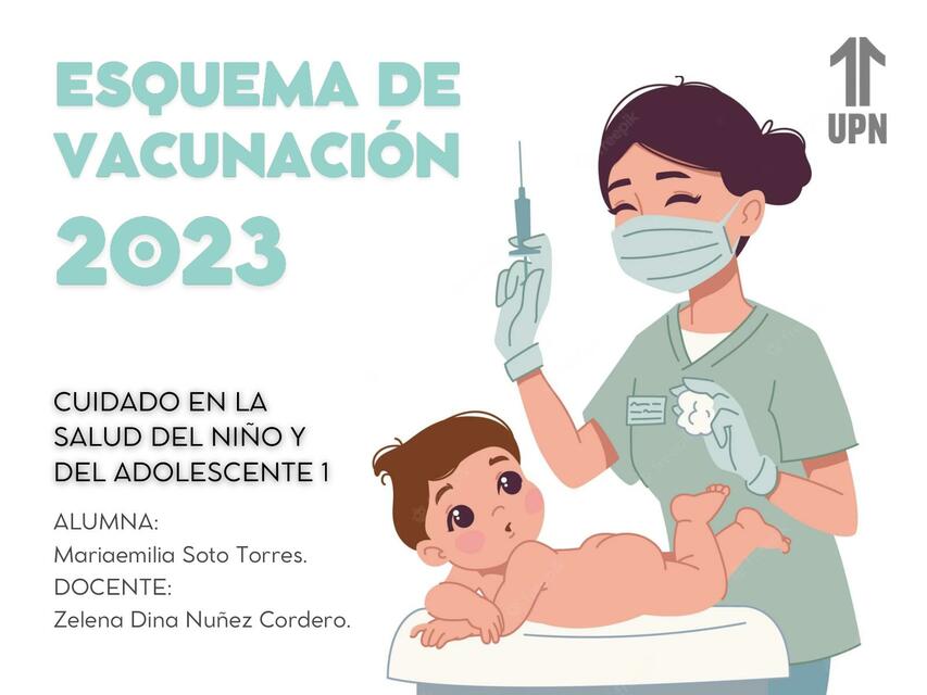 Esquema de vacunación de 2023 