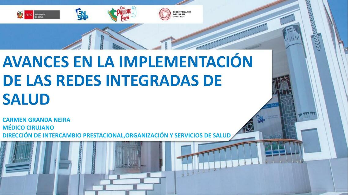 Avances en la implementación de las redes integradas de salud