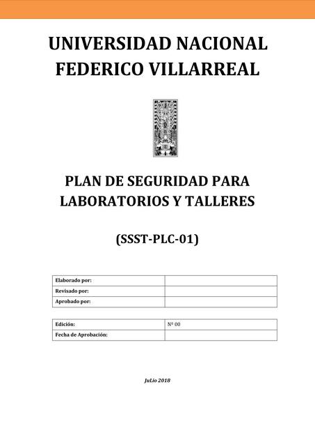 plan de seguridad de lab y tall