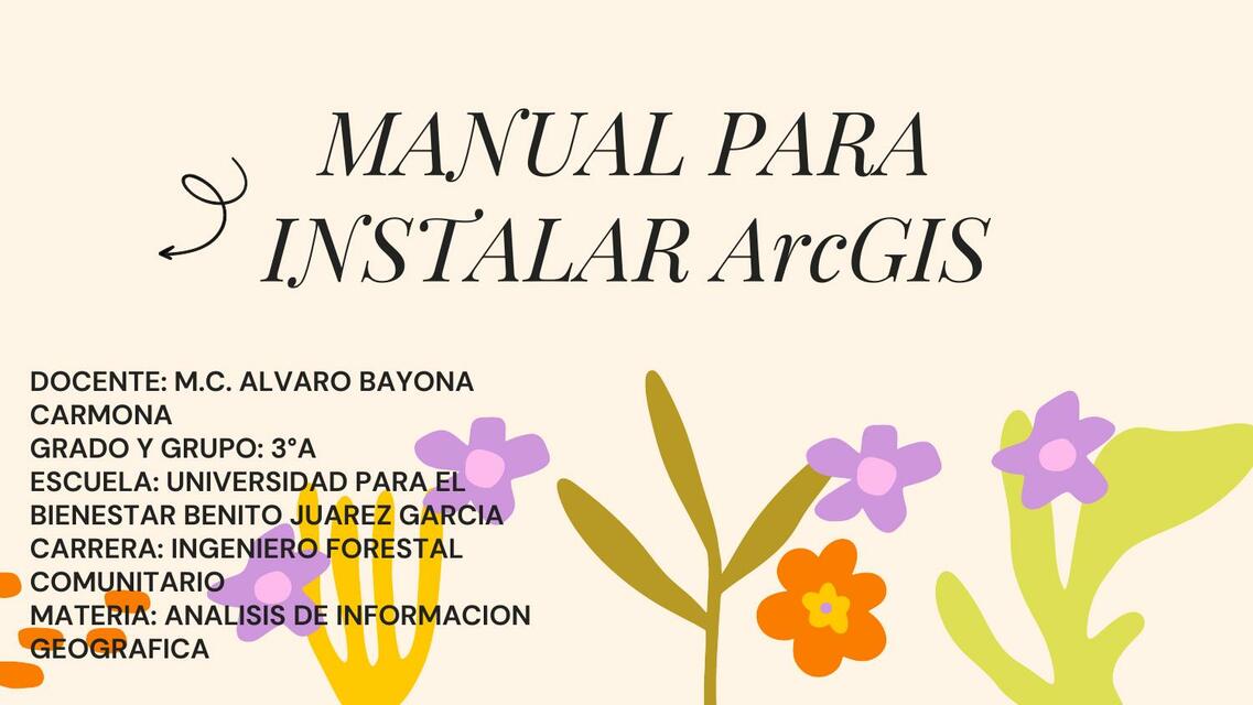 Manual para instalar ArcGIS