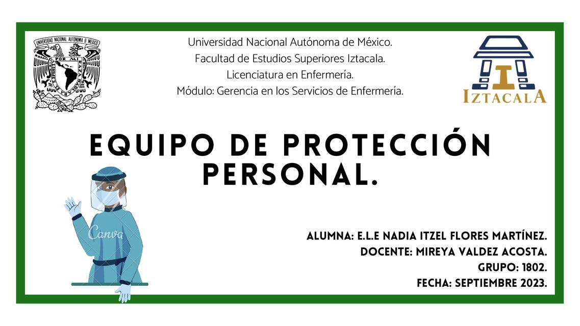 EQUIPO DE PROTECCIÓNPERSONAL | Itzel Flores | uDocz