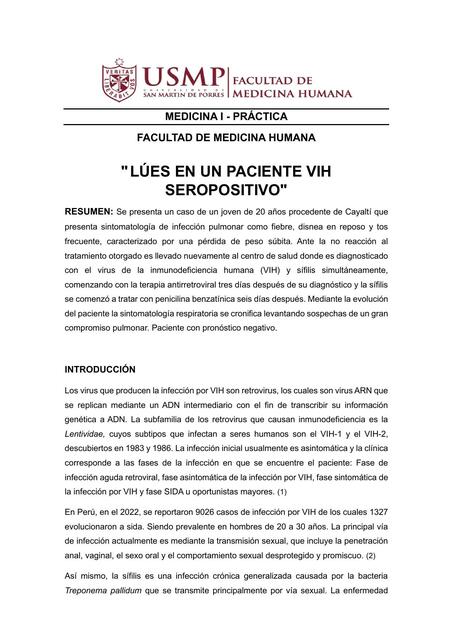 Caso clínico VIH