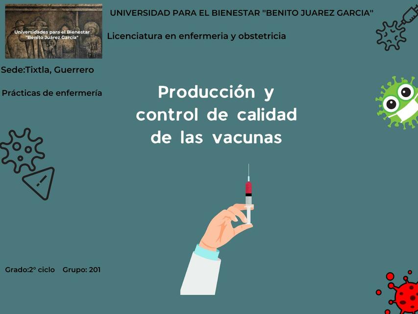 Producción y control de calidad de las vacunas