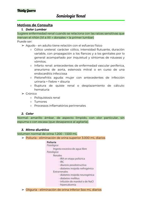 Semiología Renal