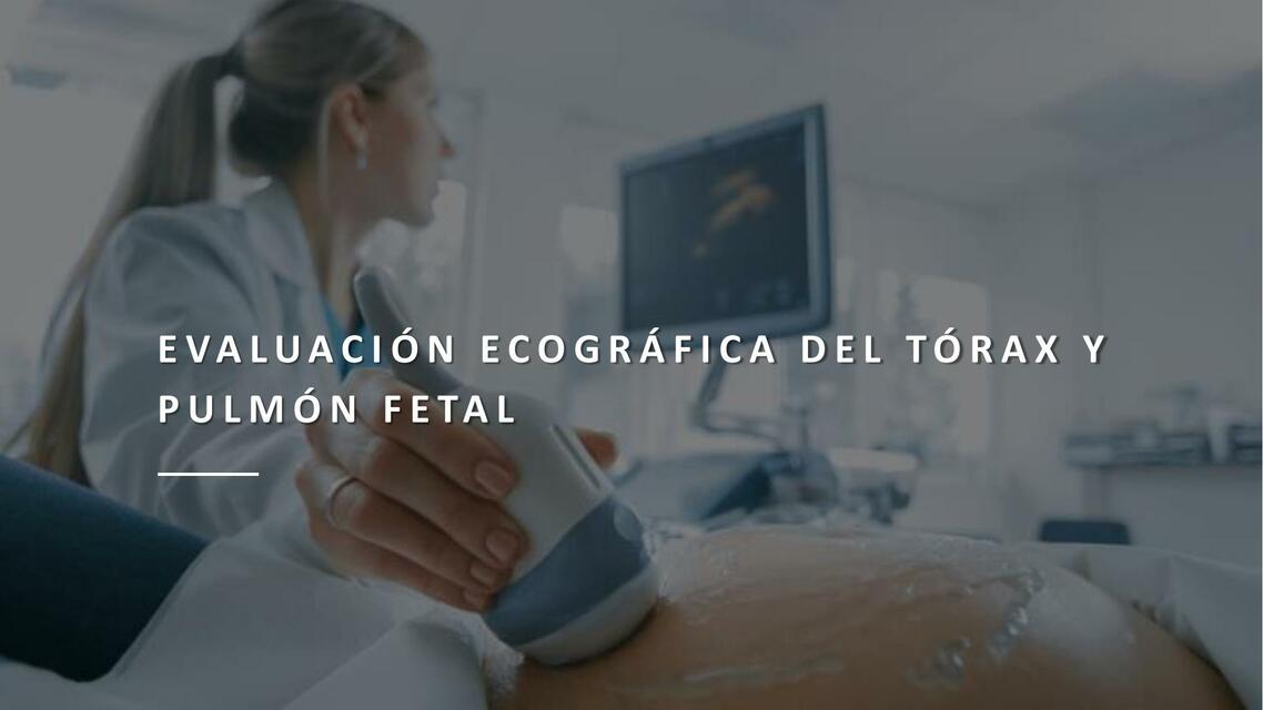 Evaluación ecográfica del Tórax y pulmón fetal