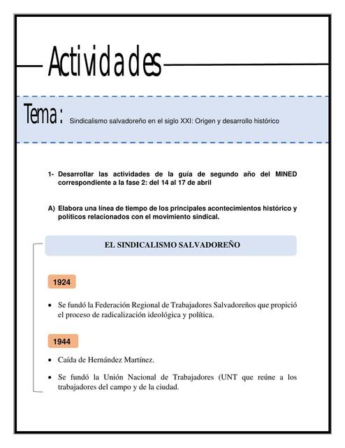 Sindicalismo salvadoreño y Nuevos Movimientos Sociales