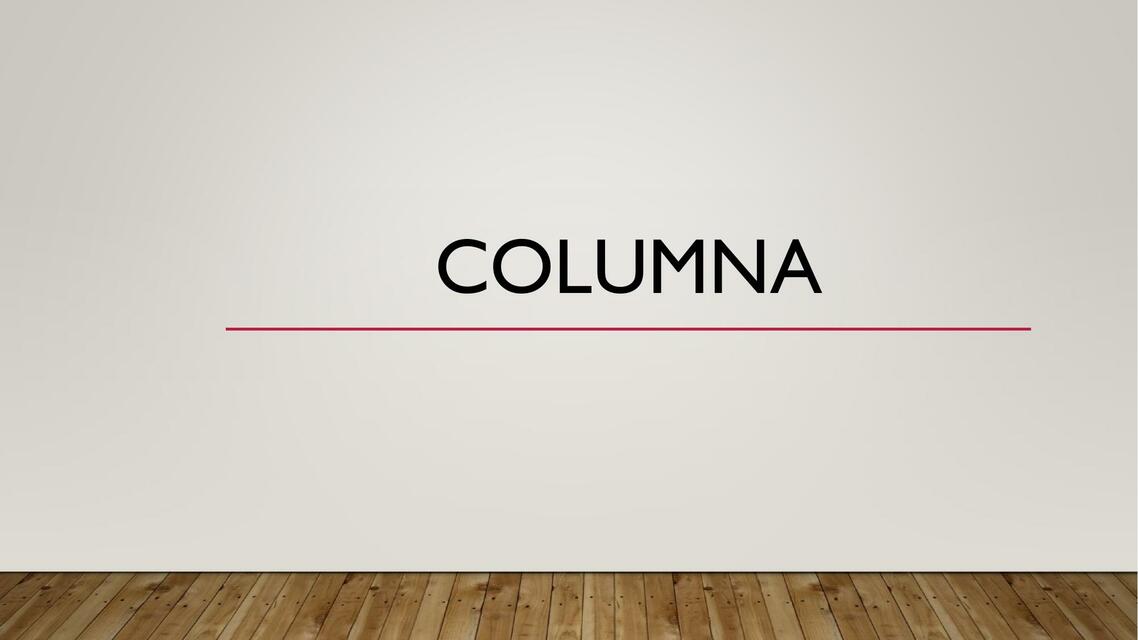 COLUMNA