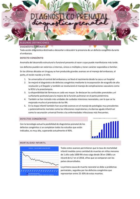   Diagnóstico prenatal 
