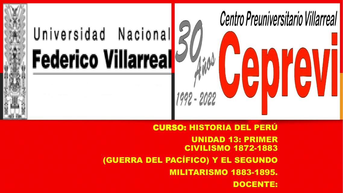 Primer Civilismo 1872- 1883 