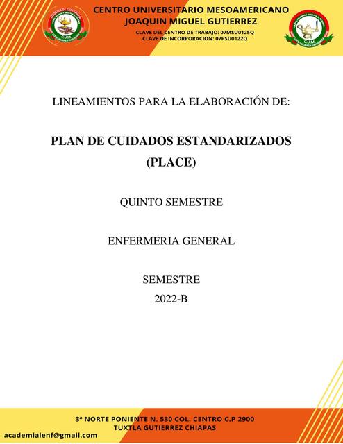 Plan de Cuidados Estandarizados 