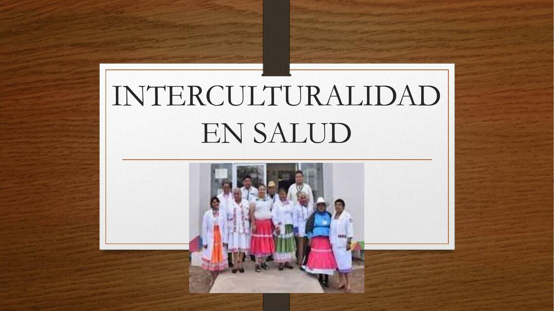 Interculturalidad en Salud 