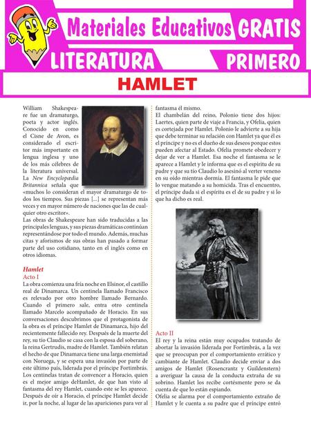 Hamlet para Primer Grado de Secundaria