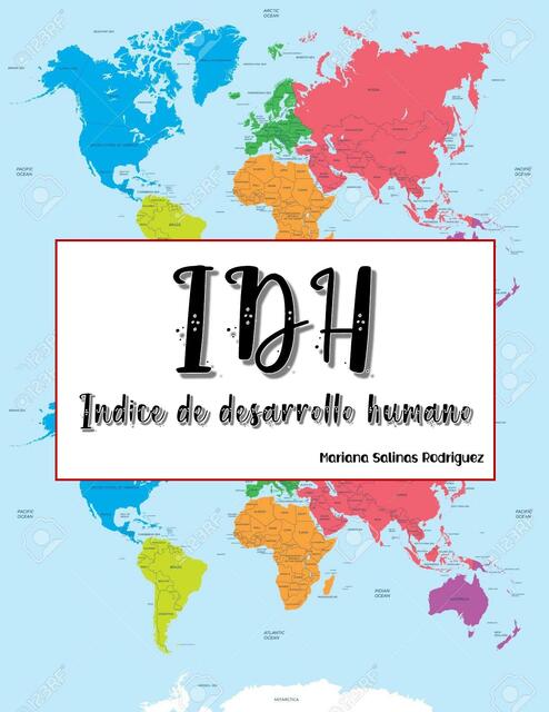 IDH índice de desarrollo humano