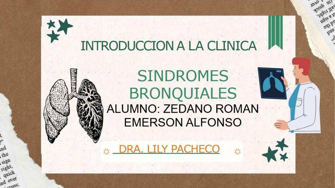 Síndromes bronquiales