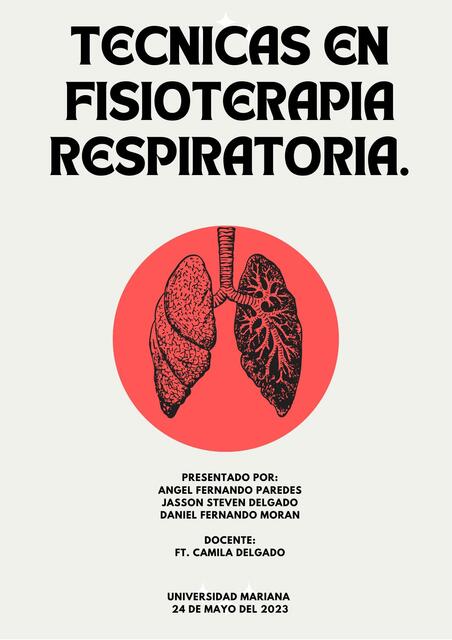 Técnicas en fisioterapia respiratoria