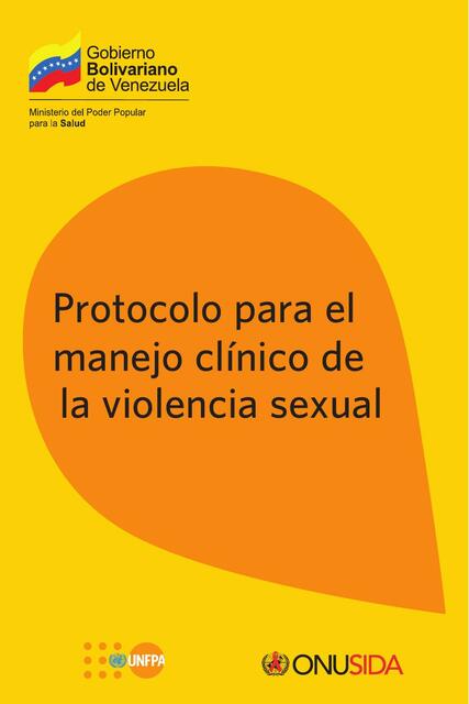 Protocolo para el manejo de la violencia sexual