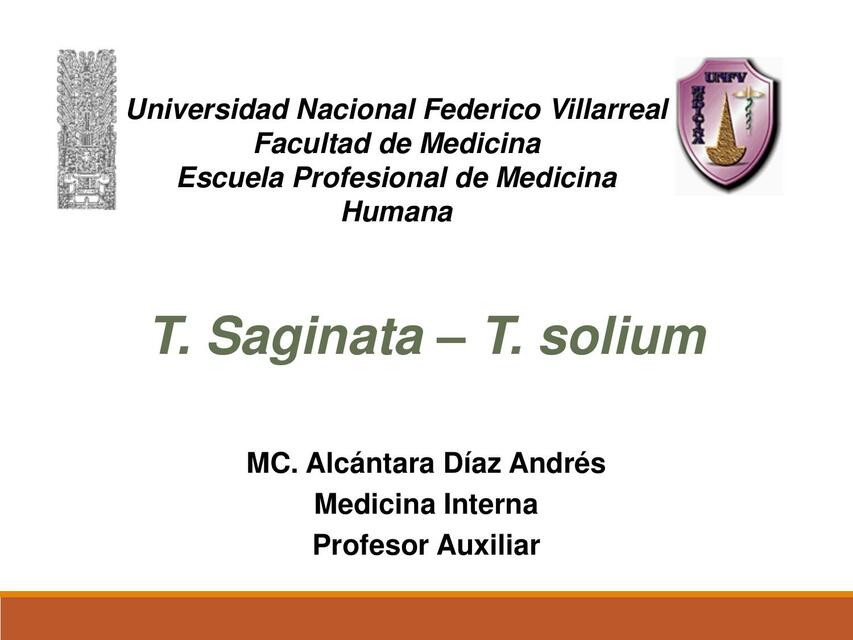 15 TAENIA SAGINATA Y SOLIUM