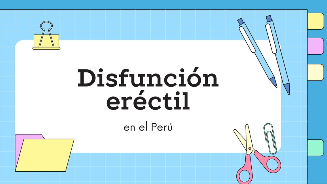 Disfunción Eréctil