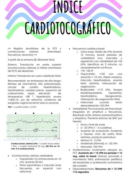 Registro Cardiotocográfico