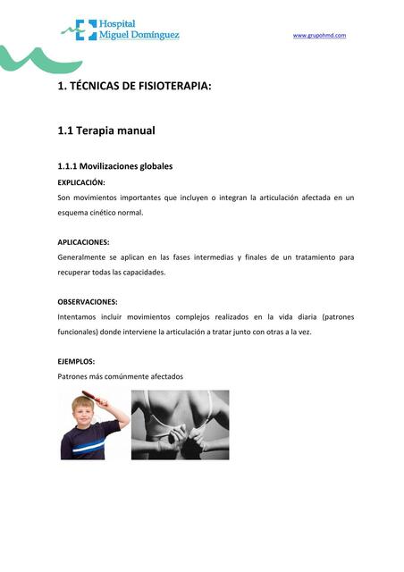 Técnicas de Fisioterapia 