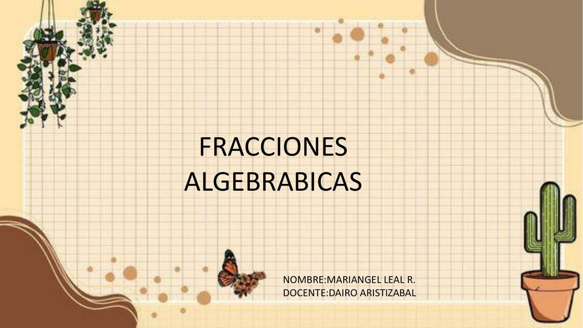 fracciones algebraicas