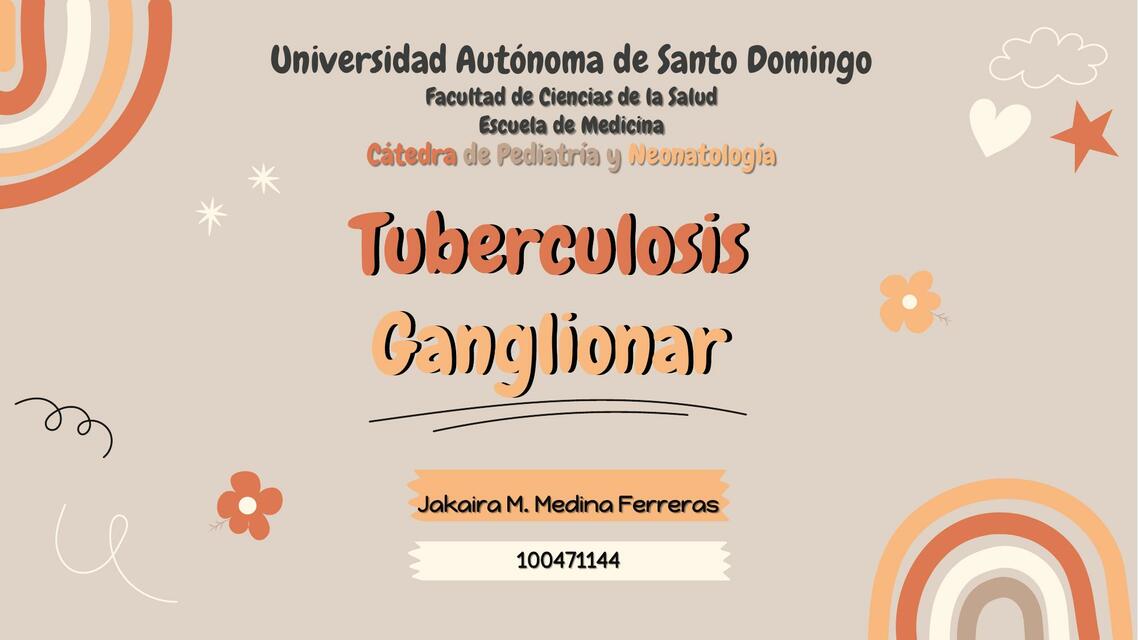 Tuberculosis Ganglionar- pediatría pptx