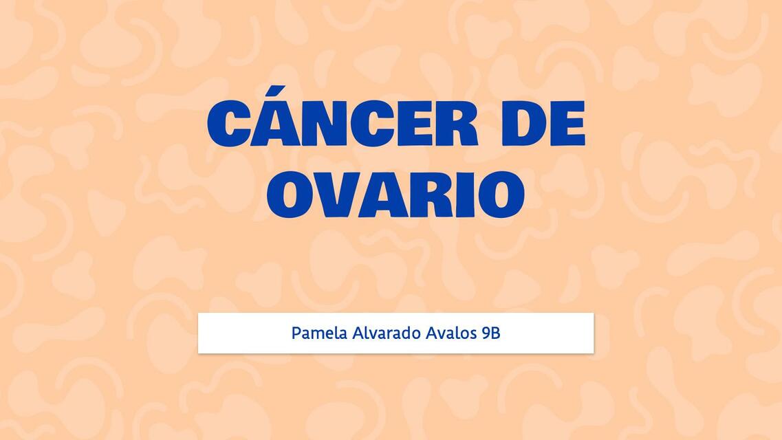 Cáncer de ovario 