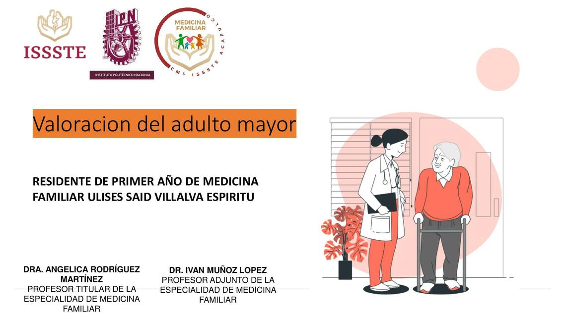 Valoración del adulto mayor