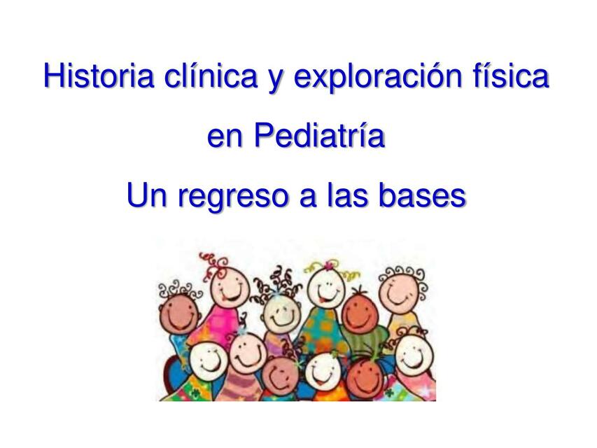 HISTORIA CLINICA PEDIATRICA