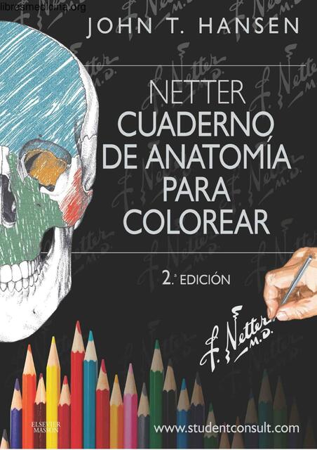 Netter Cuaderno de Anatomía para Colorear 