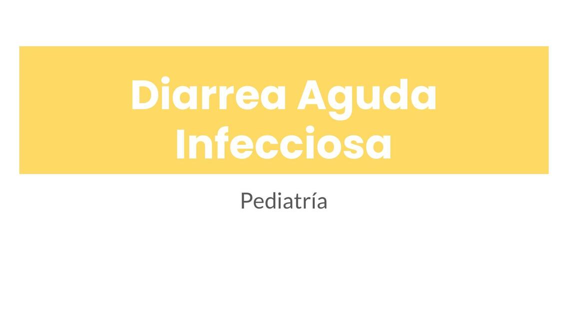 Diarrea en Pediatría - ABC hidratación