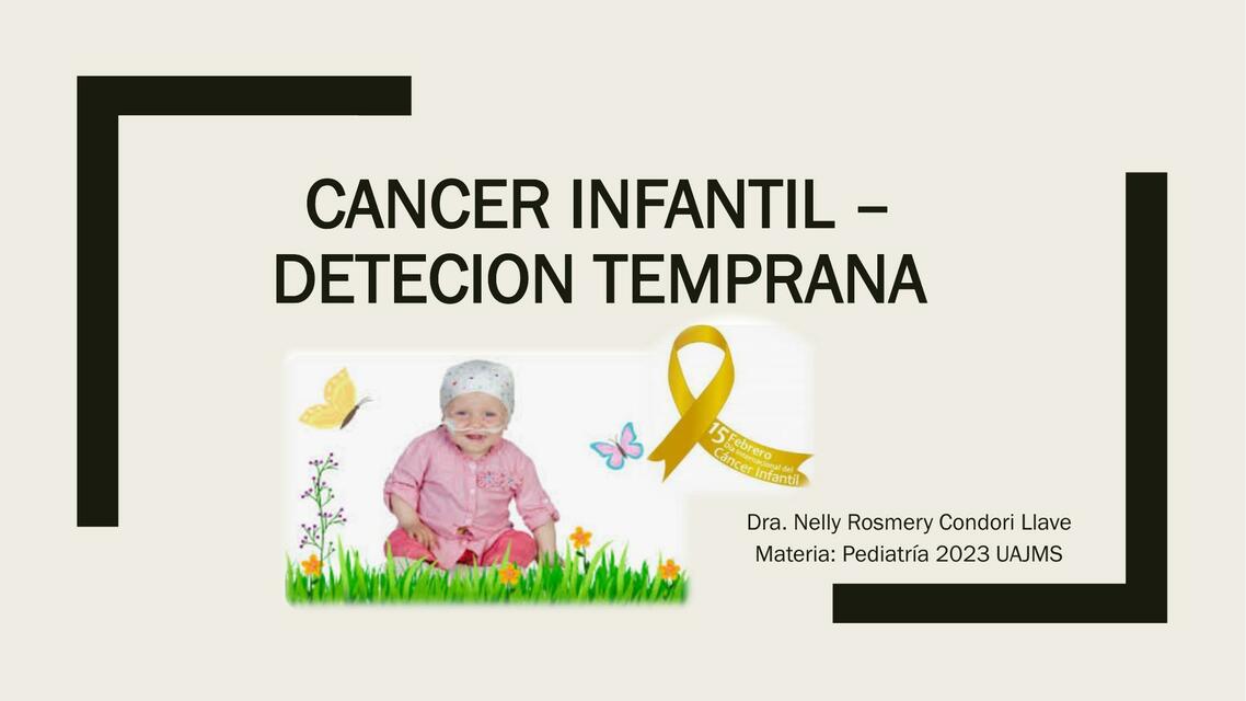 Cáncer infantil