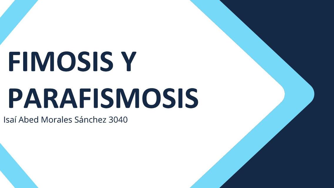 Fimosis y Parafimosis