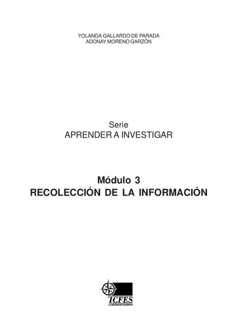 Recolección de la información 