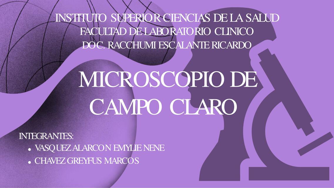 Microscopio de Campo Claro 