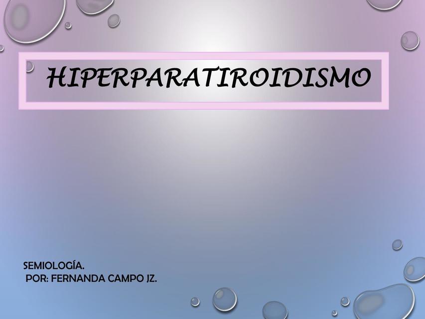 HIPERPARATIROIDISMO convertido