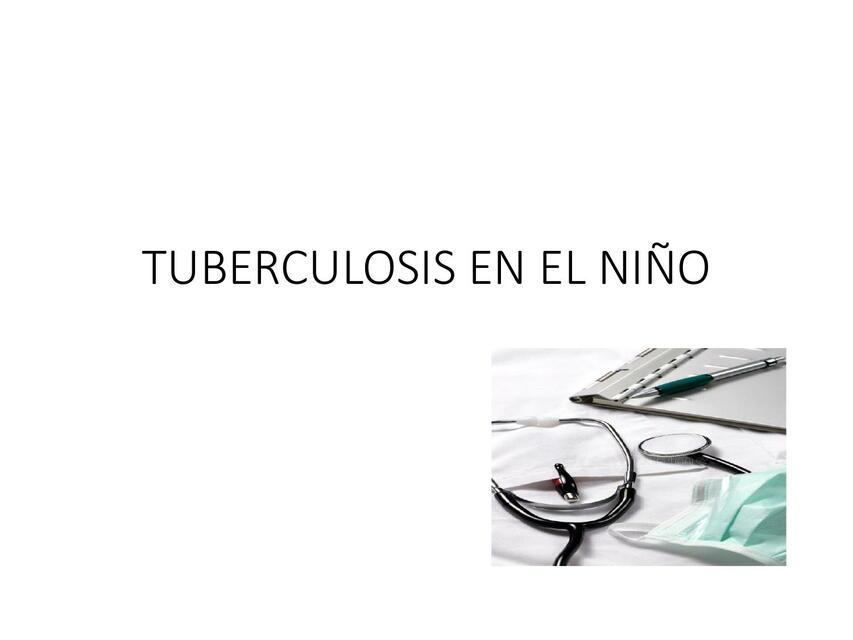 Tuberculosis en el Niño