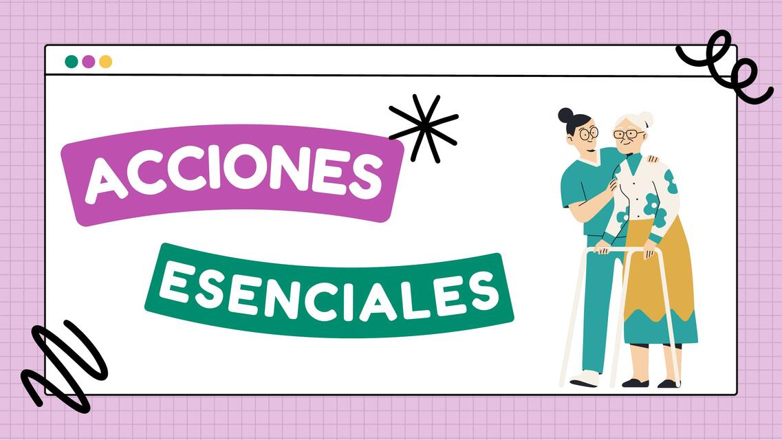 Acciones esenciales